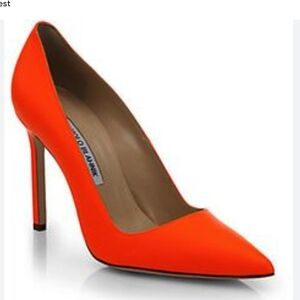 neon orange Manolo Blahnik BB 37